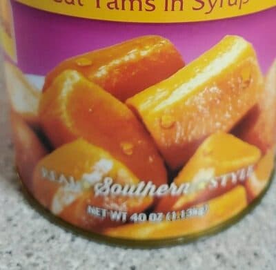 Sweet Potatoes Cut Yams In Syrup