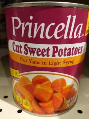 PRINCELLA, CUT SWEET POTATOES