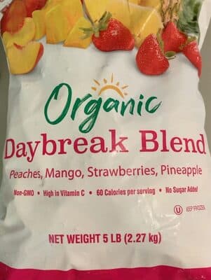Peaches, Mango, Strawberries, Pineapple Daybreak Blend