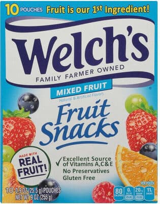 Mixed Fruit Snacks Pouches
