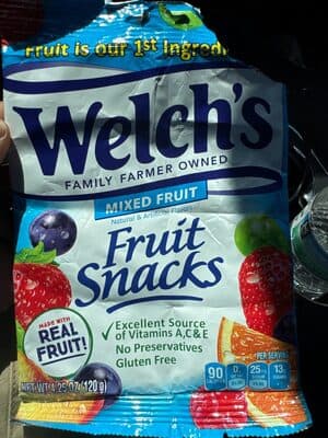 Mixed fruit snack