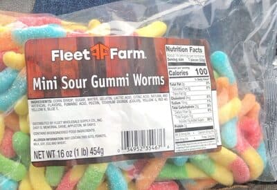 Mini Sour Gummi Worms