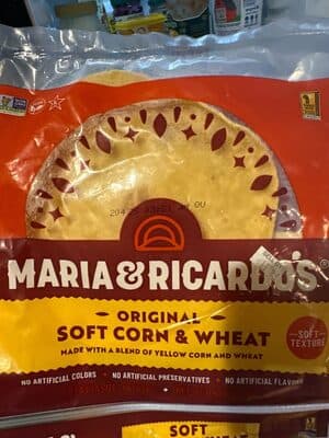 MARIA AND RICARDO'S, YELLOW SOFT CORN TORTILLAS