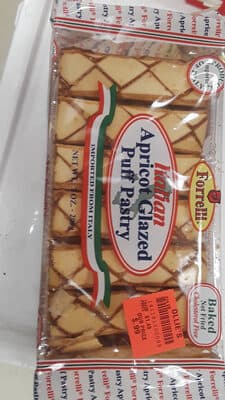 Italian Apricot Glazed Puff Pastry
