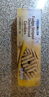Fudge Striped Shortbread Cookies