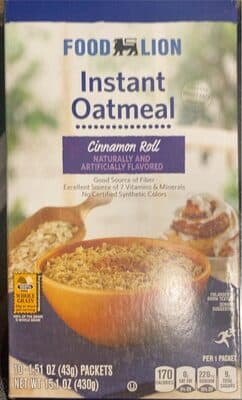 Instant oatmeal