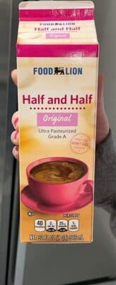 Food Lion, Half & Half Milk and Cream