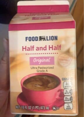 FOOD LION, HALF & HALF