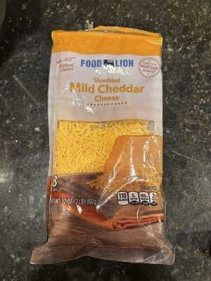 Shredded Mild Cheddar Cheese, Natural
