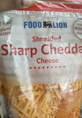 Shredded Sharp Cheddar Cheese
