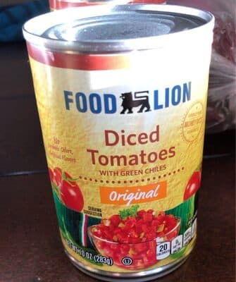 Original Diced Tomatoes With Green Chiles