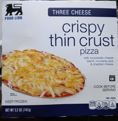 Crispy Thin Crust Three Cheese Pizza