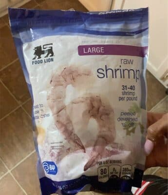 raw shrimp