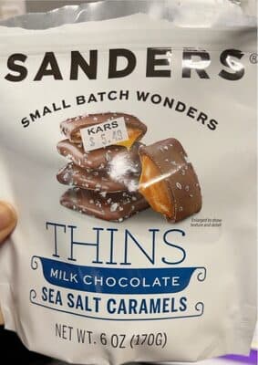 Milk Chocolate Sea Salt Caramels Thins