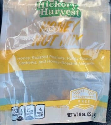 Snack mixed nut and trail mix honey roasted peanuts