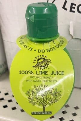100% Lime Juice