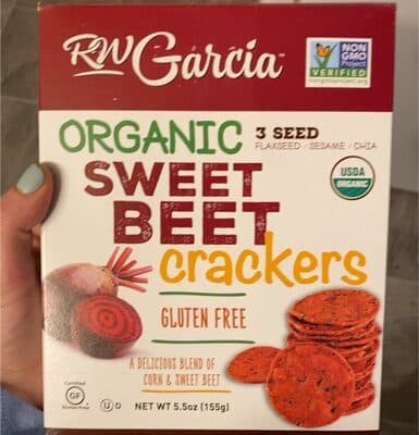 Gluten Free Sweet Beet Crackers