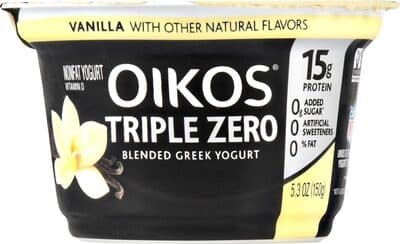 Vanilla Triple Zero Blended Greek Nonfat Yogurt