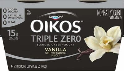 Vanilla Triple Zero Blended Greek Nonfat Yogurt