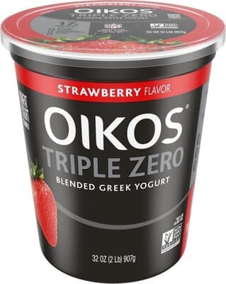 Strawberry Flavor Triple Zero Blended Greek Nonfat Yogurt