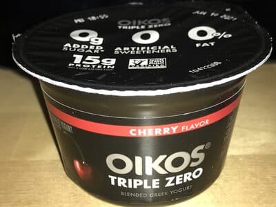 Cherry Flavor Triple Zero Blended Greek Nonfat Yogurt