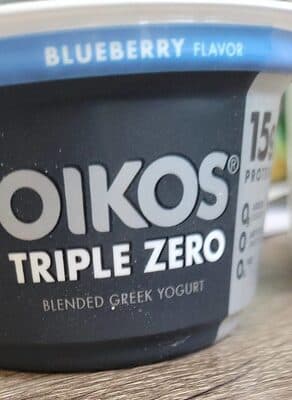 Blueberry Flavor Triple Zero Blended Greek Nonfat Yogurt