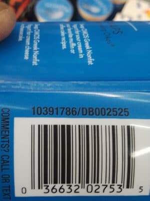 PLAIN GREEK NONFAT YOGURT, PLAIN