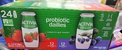 Dannon activia lowfat yogurt drink strawberry acai berry