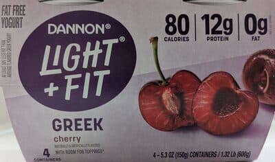 Cherry Flavored Greek Nonfat Yogurt