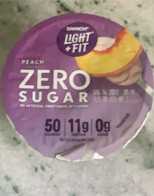 Peach flavored yogurt