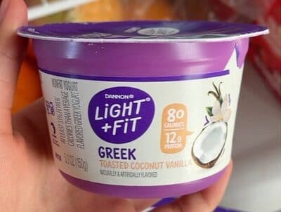 Dannon Toasted Coconut and Vanilla Greek Yogurt