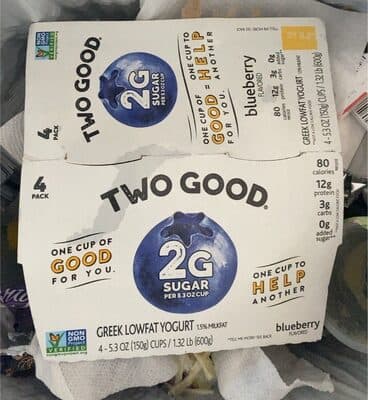 Blueberry Flavored Greek Lowfat Yogurt