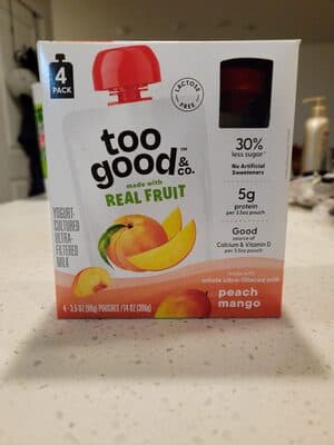 Peach Mango Yogurt Pouches