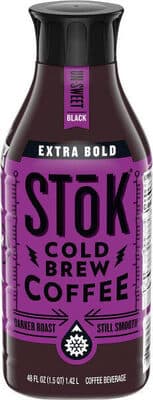 Un-Sweet Black Darker Roast Extra Bold Cold Brew Coffee Beverage