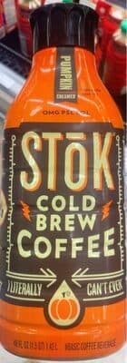 Pumpkin Creamed Cold Brew Coffee Beverage