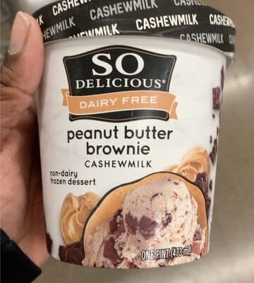Peanut Butter Brownie Cashewmilk Dairy Free Non-Dairy Frozen Dessert