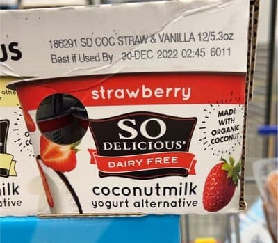 So dairy free yogurt alternative