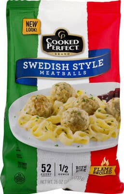 Swedish style meatballs bite size