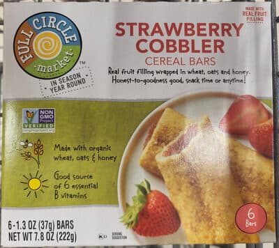 Strawberry Cobbler Cereal Bars