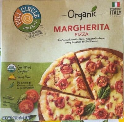 Margherita Pizza Crafted With Tomato Sauce, Mozzarella Cheese, Cherry Tomatoes And Basil Leaves