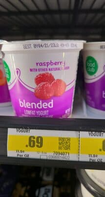 Raspberry Blended Lowfat Yogurt