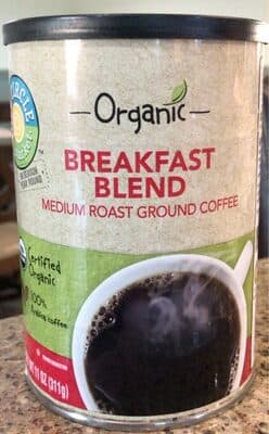 Organic Breakfast Blend Medium Roast Ground Coffee