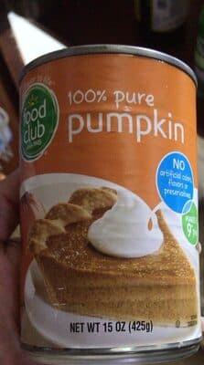 100% PURE PUMPKIN