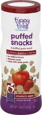 Strawberry Apple Puffed Cereal Snacks