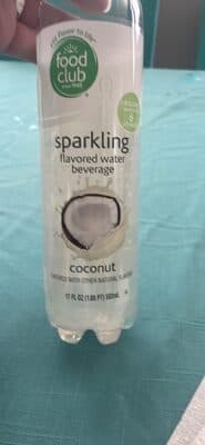 Coconut Flavored Sparkling Water Beverage
