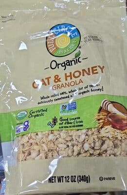 Oat & Honey Whole Rolled Oats Sweetened With Organic Honey Granola