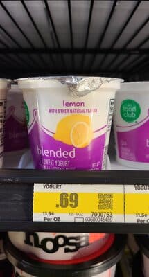 Lemon Blended Lowfat Yogurt