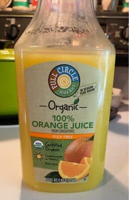 Orange Pulp Free 100% Juice From Concentrate