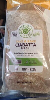 Ciabatta Take & Bake Bread