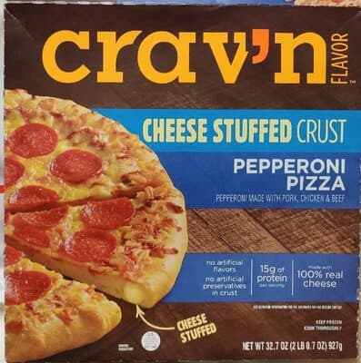 Pepperoni Cheese Stuffed Crust Pizza